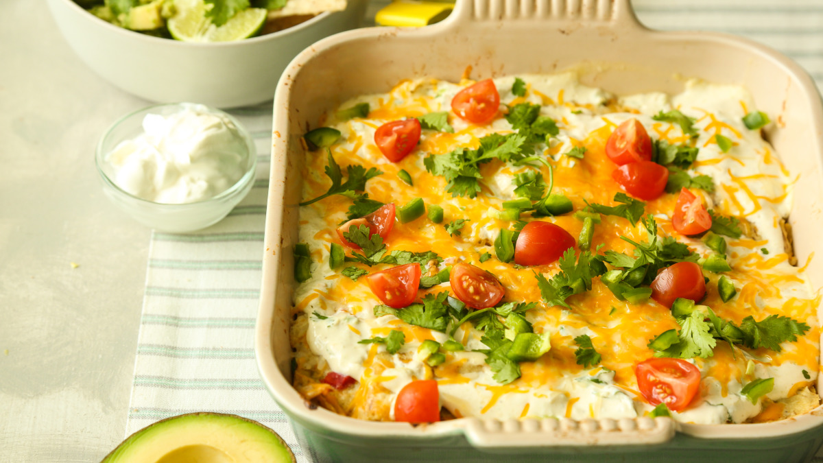 Chicken Enchiladas With Ancho Chile Cream Sauce Recipe